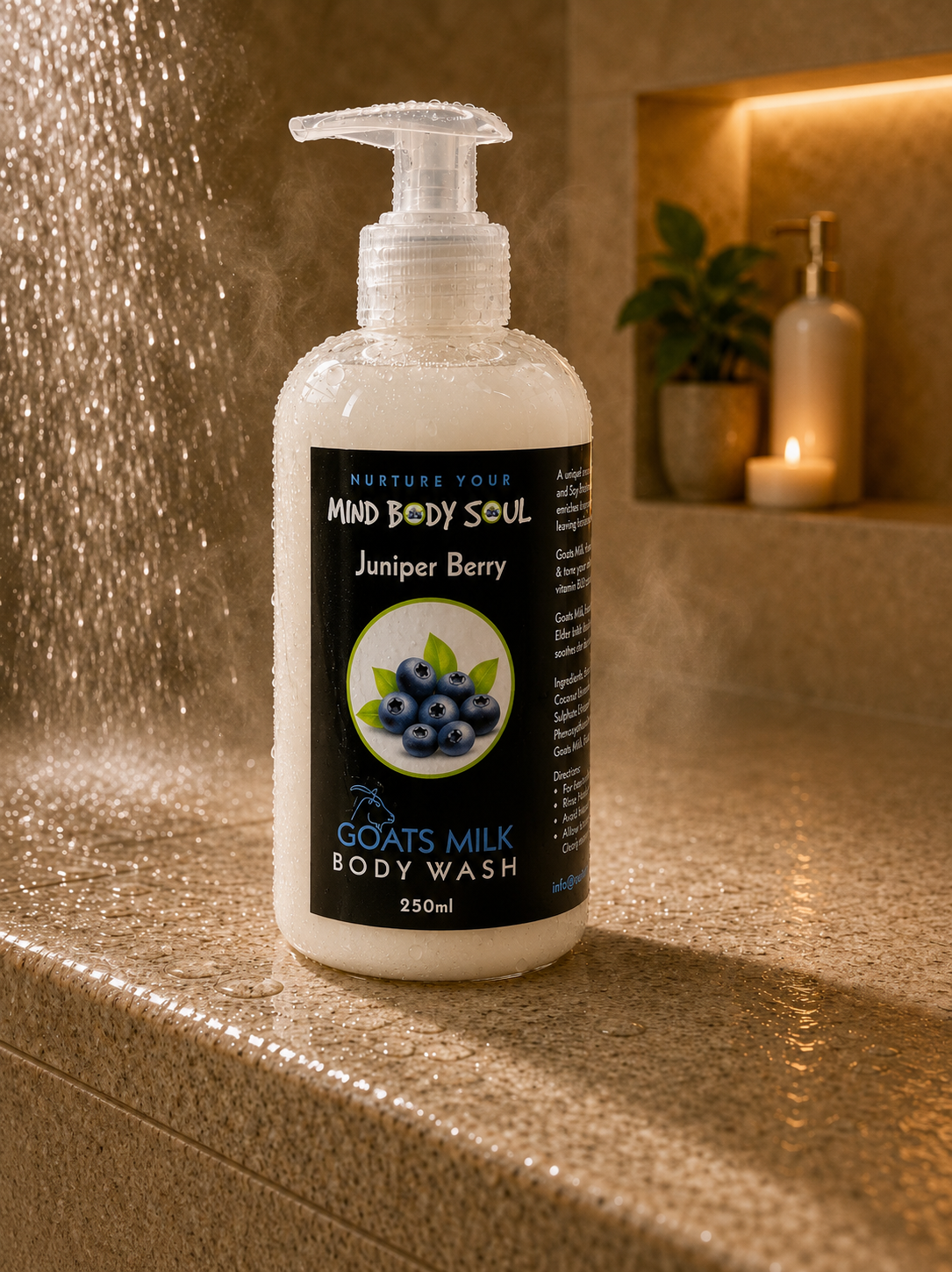 Juniper Berry 250ml Goats Milk Body Wash