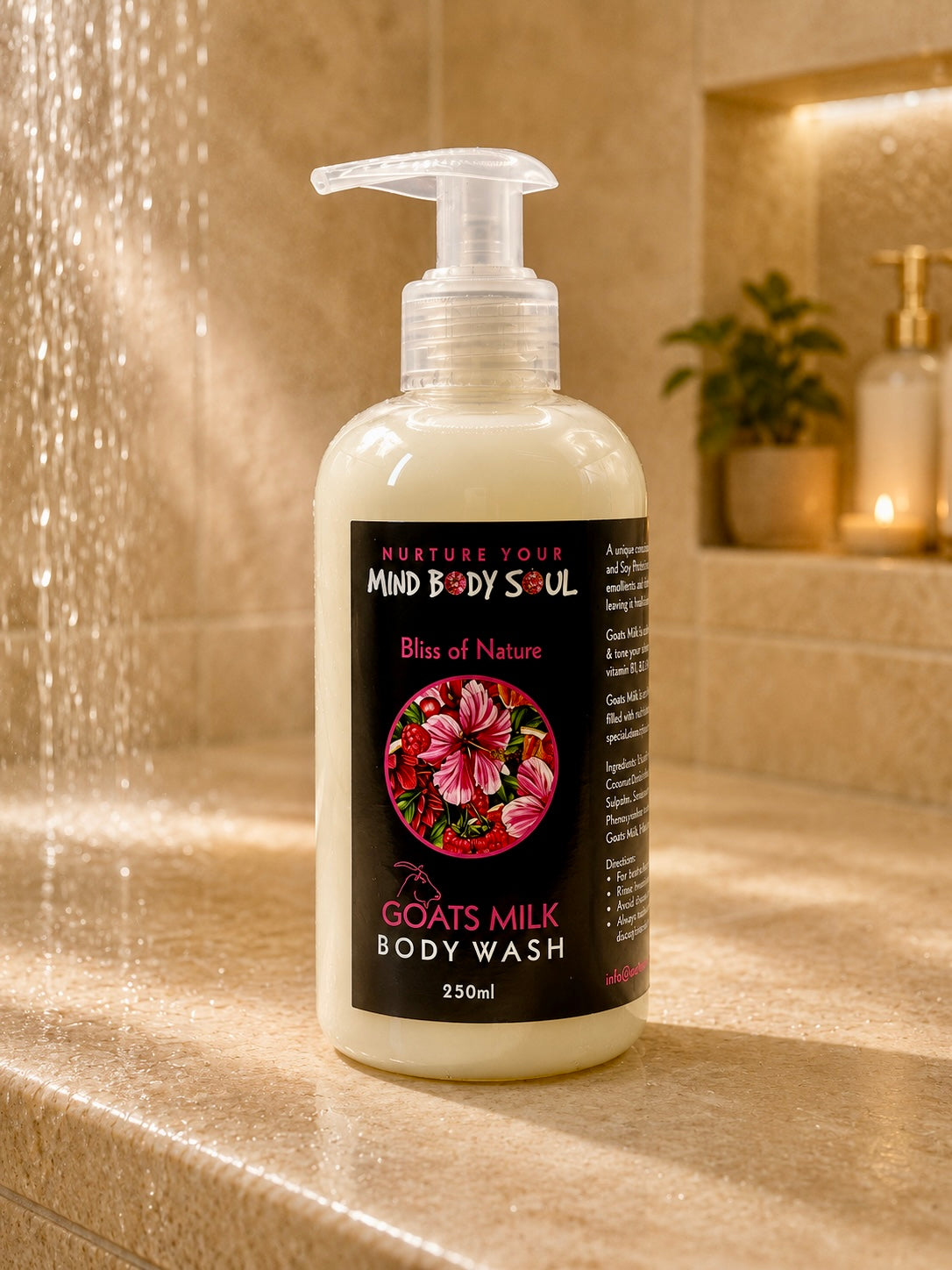 Bliss of Nature 250ml Goats Milk Body Wash