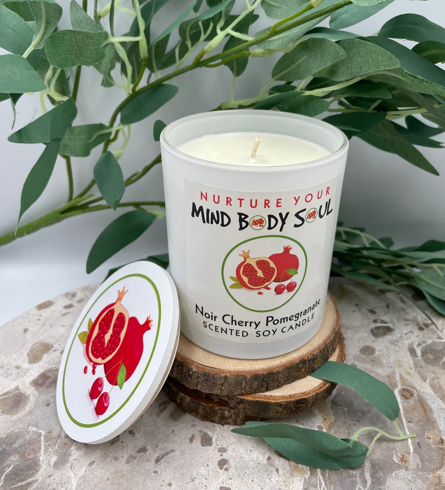 Noir Cherry Pomegranate Scented Soy Candle