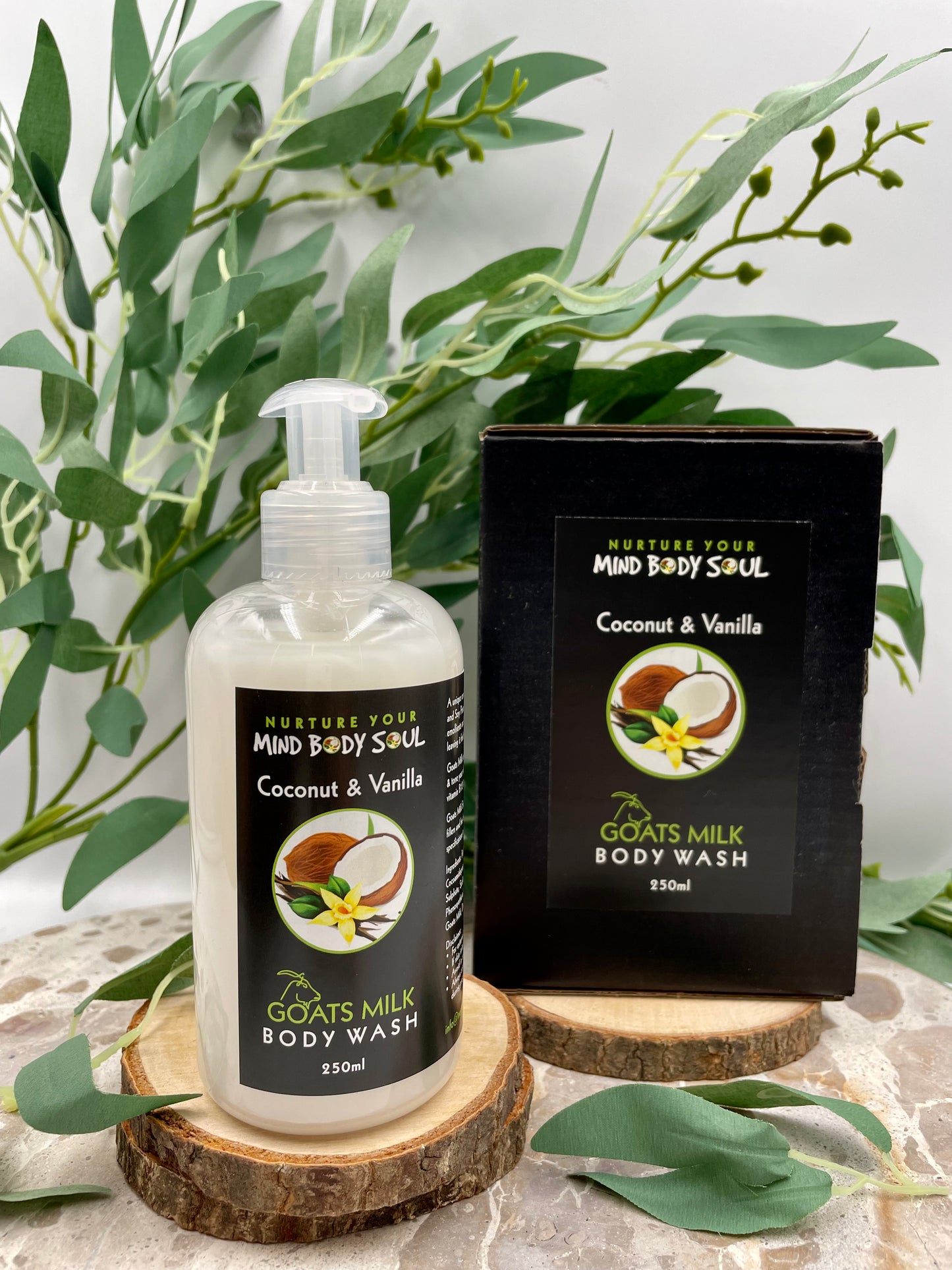 Coconut & Vanilla 250ml Goats Milk Body Wash