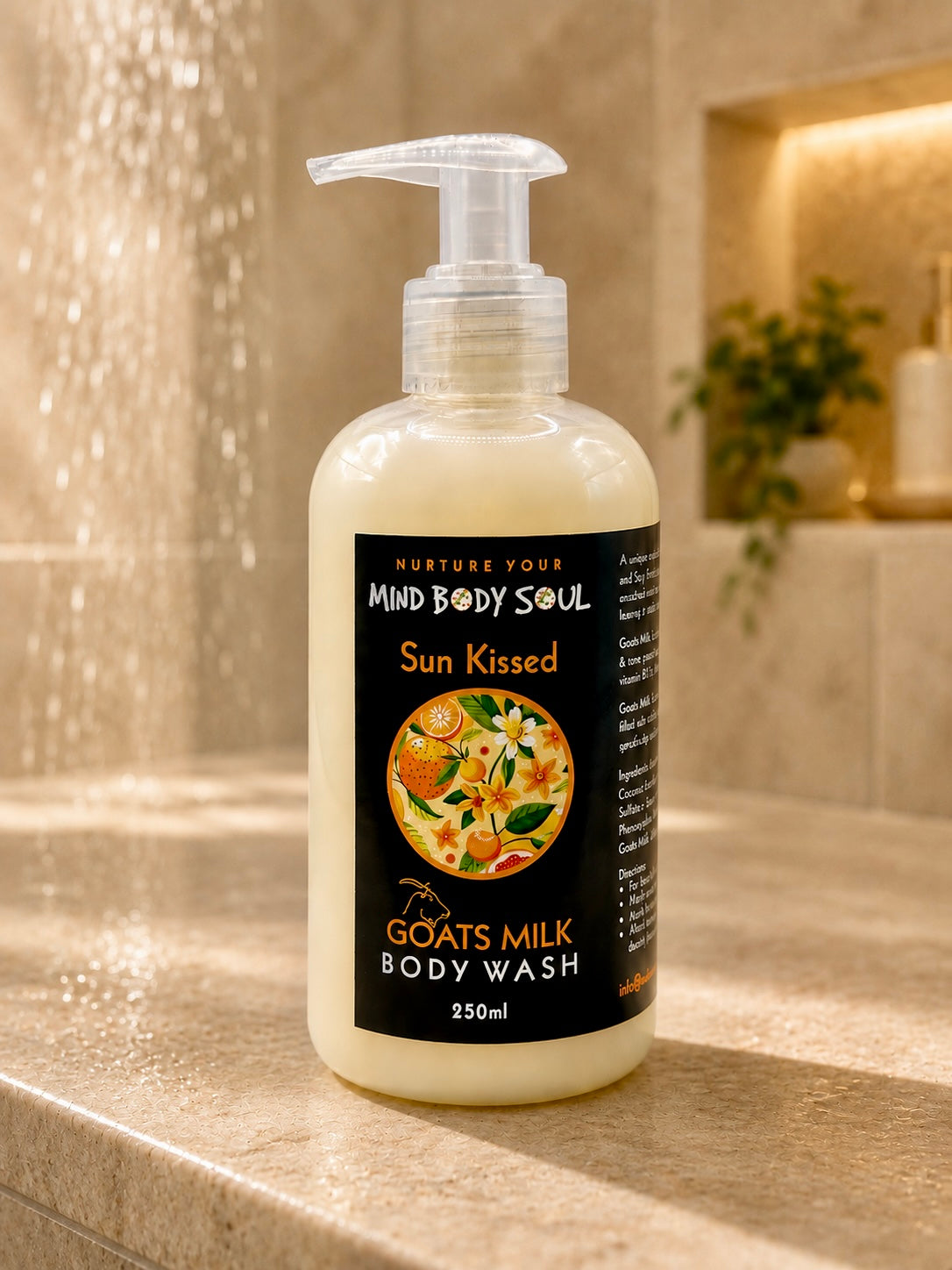 Sun Kissed 250ml Goats Milk Body Wash
