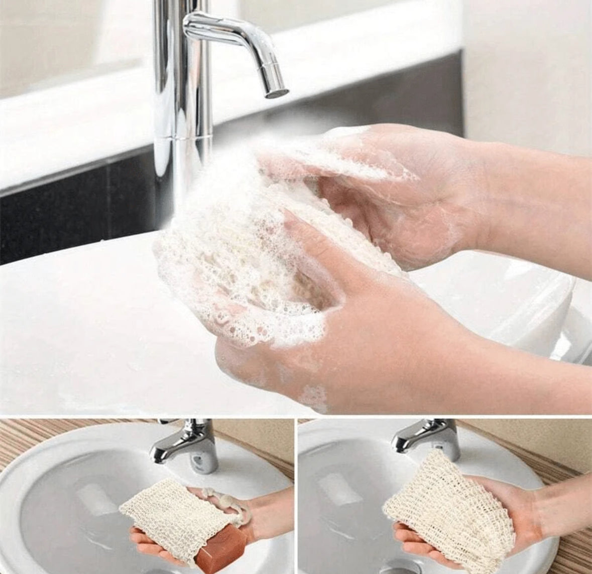 Goats Milk Soap Bar 100g, Loofah and Keepsake