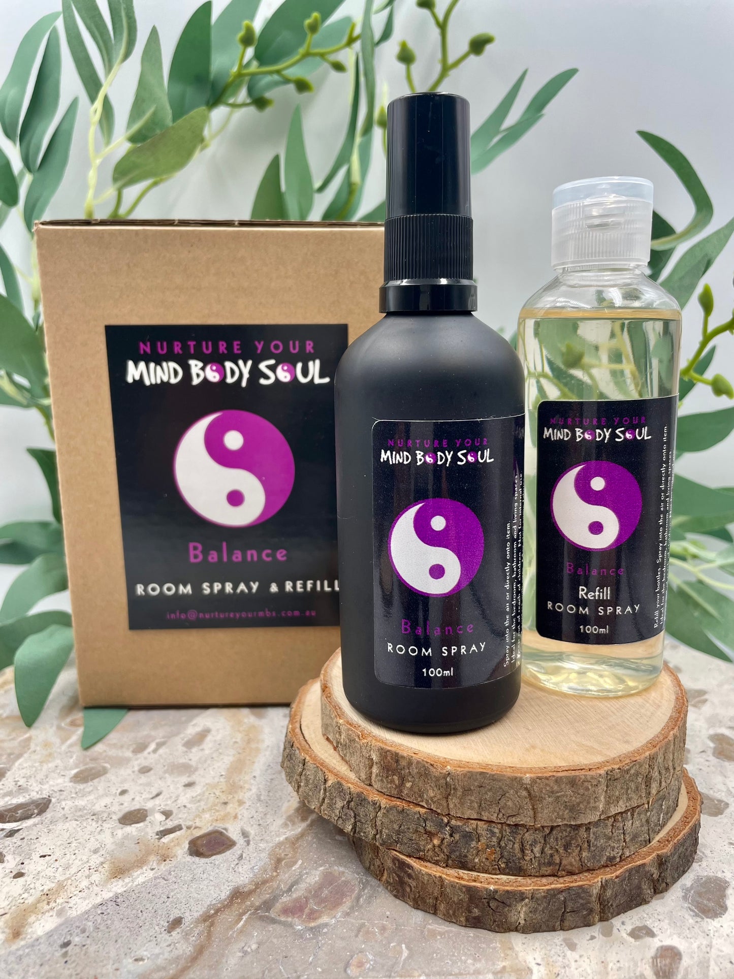 Balance 100ml Room Spray and 100ml Refill Bottle