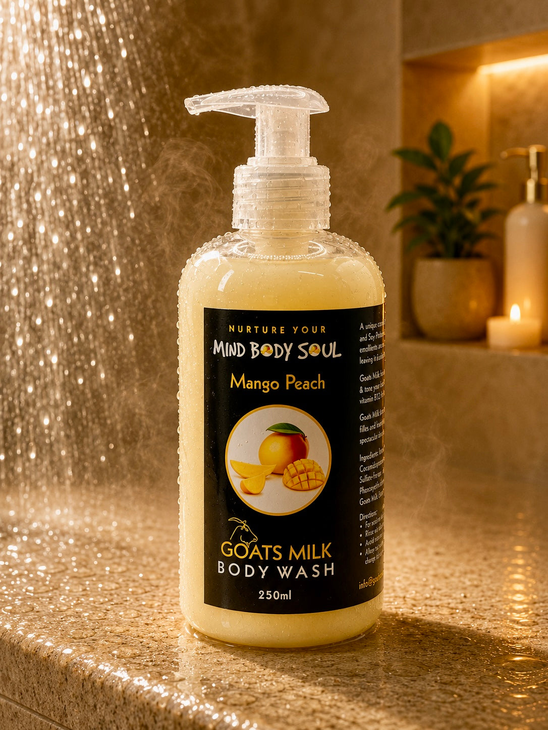 Mango Peach 250ml Goats Milk Body Wash