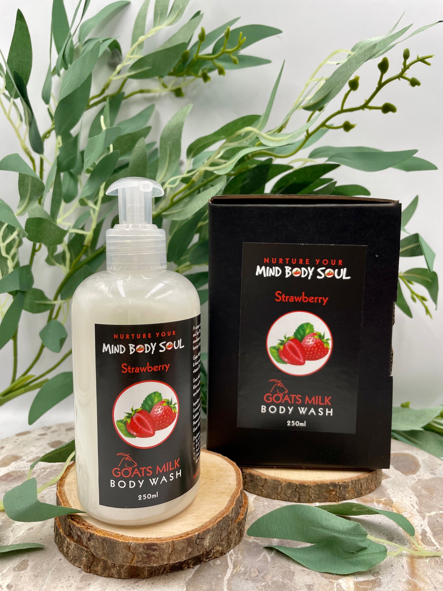 Strawberry 250ml Goats Milk Body Wash