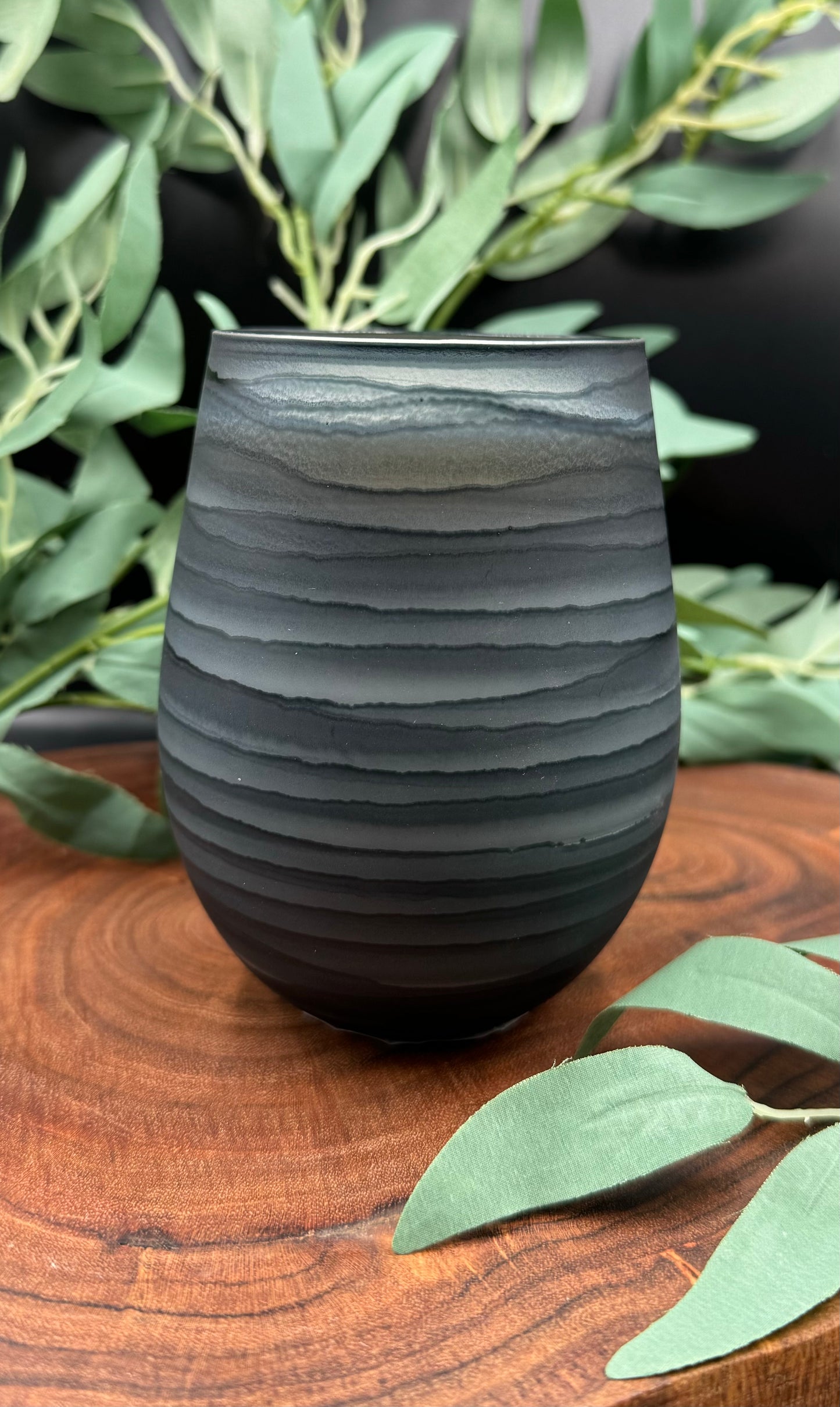 Nurture Waves Frosted Candle