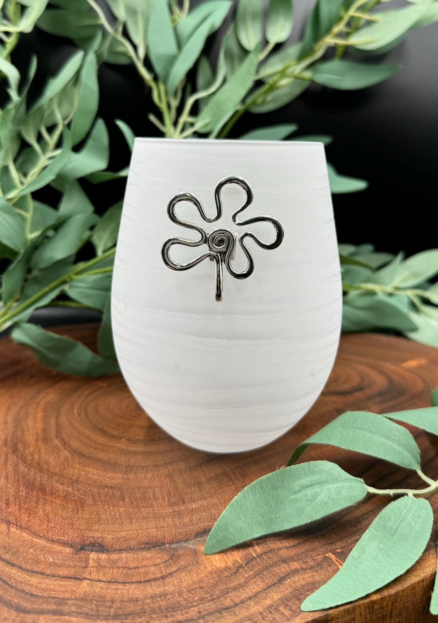Nurture Waves Frosted Candle