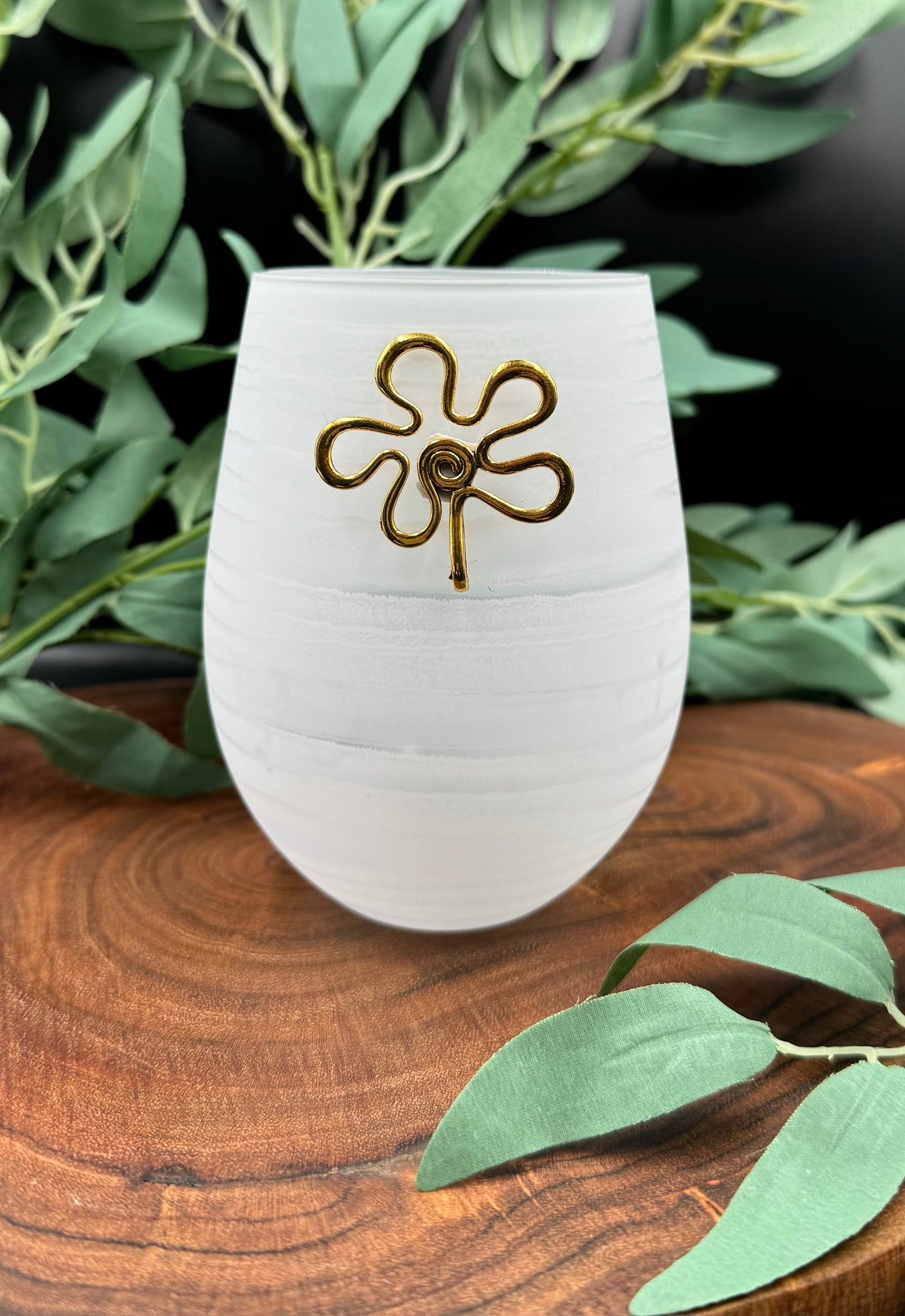 Nurture Waves Frosted Candle