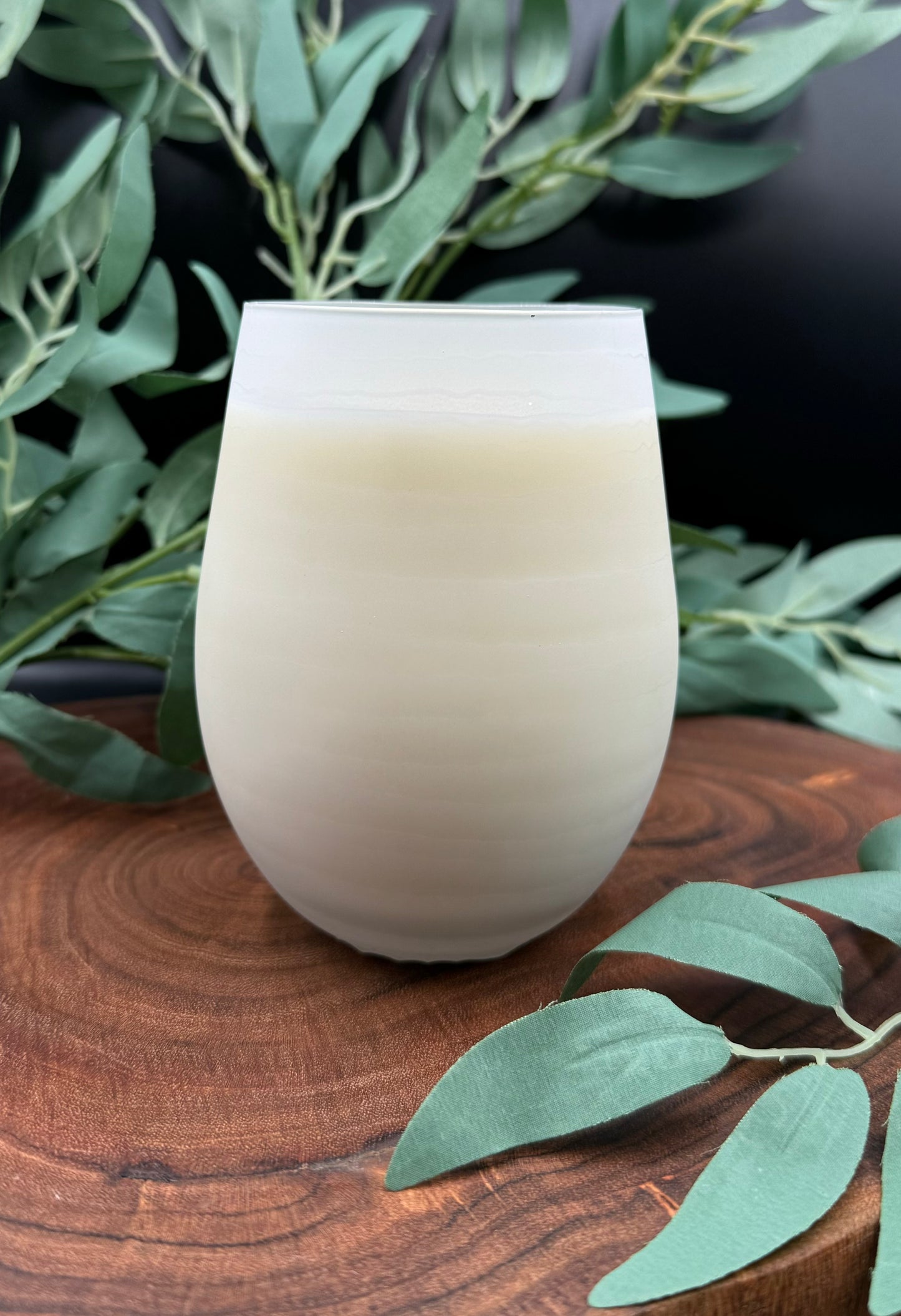 Nurture Waves Frosted Candle