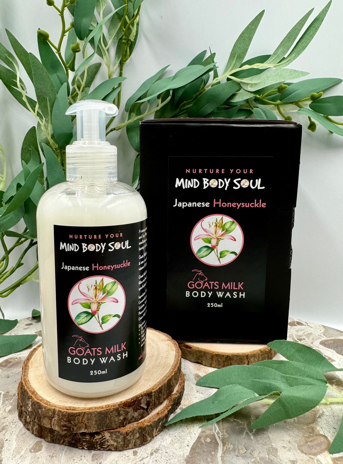 Japanese Honeysuckle 250ml Goats Milk Body Wash