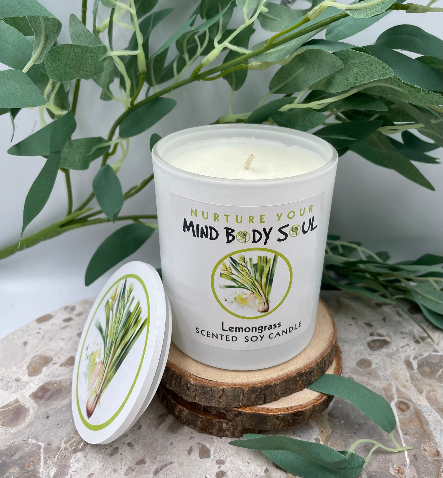Lemongrass Scented Soy Candle