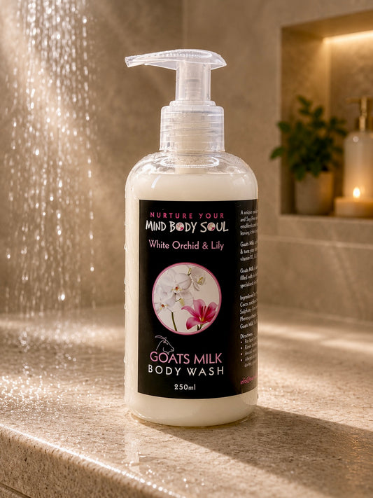 White Orchid & Lily 250ml Goats Milk Body Wash
