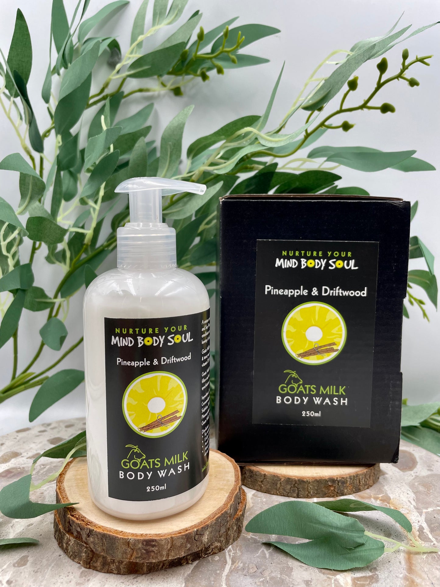 Pineapple & Driftwood 250ml Goats Milk Body Wash