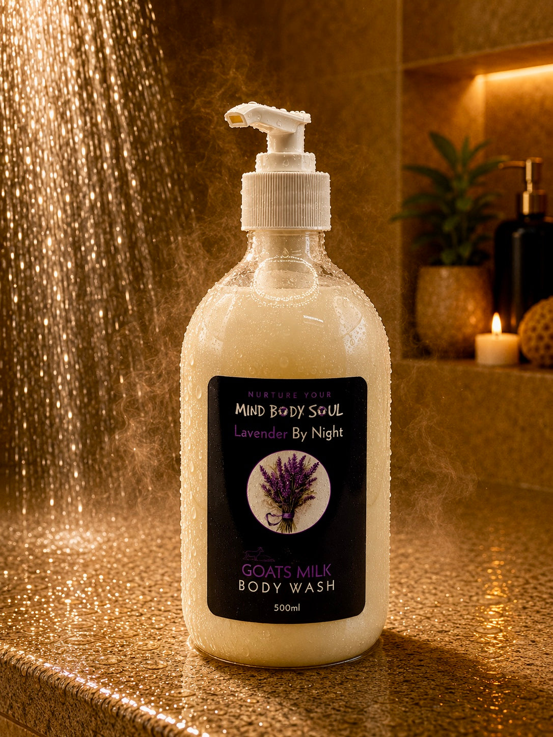 Lavender By Night 500ml Goats Milk Body Wash