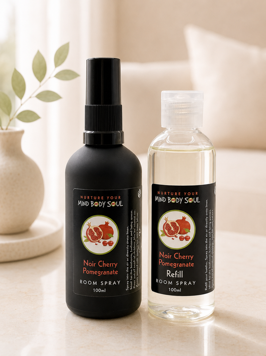 Noir Cherry Pomegranate 100ml Room Spray and 100ml Refill Bottle