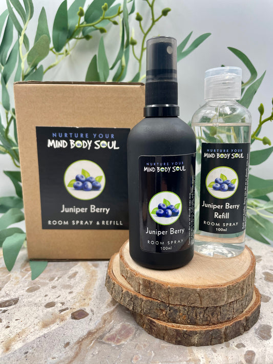 Juniper Berry 100ml Room Spray and 100ml Refill Bottle