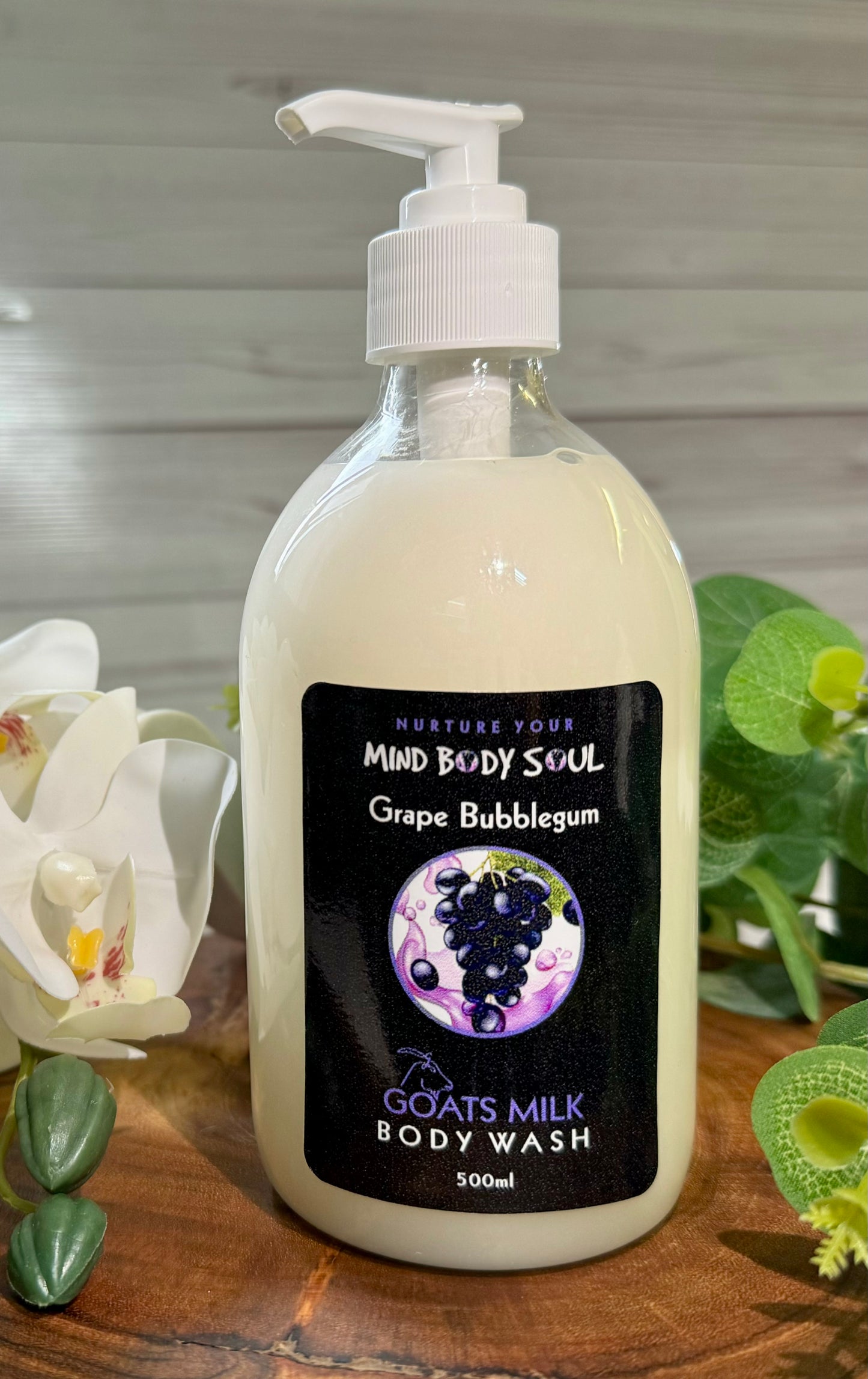 Grape Bubblegum 500g Goats Milk Body Wash