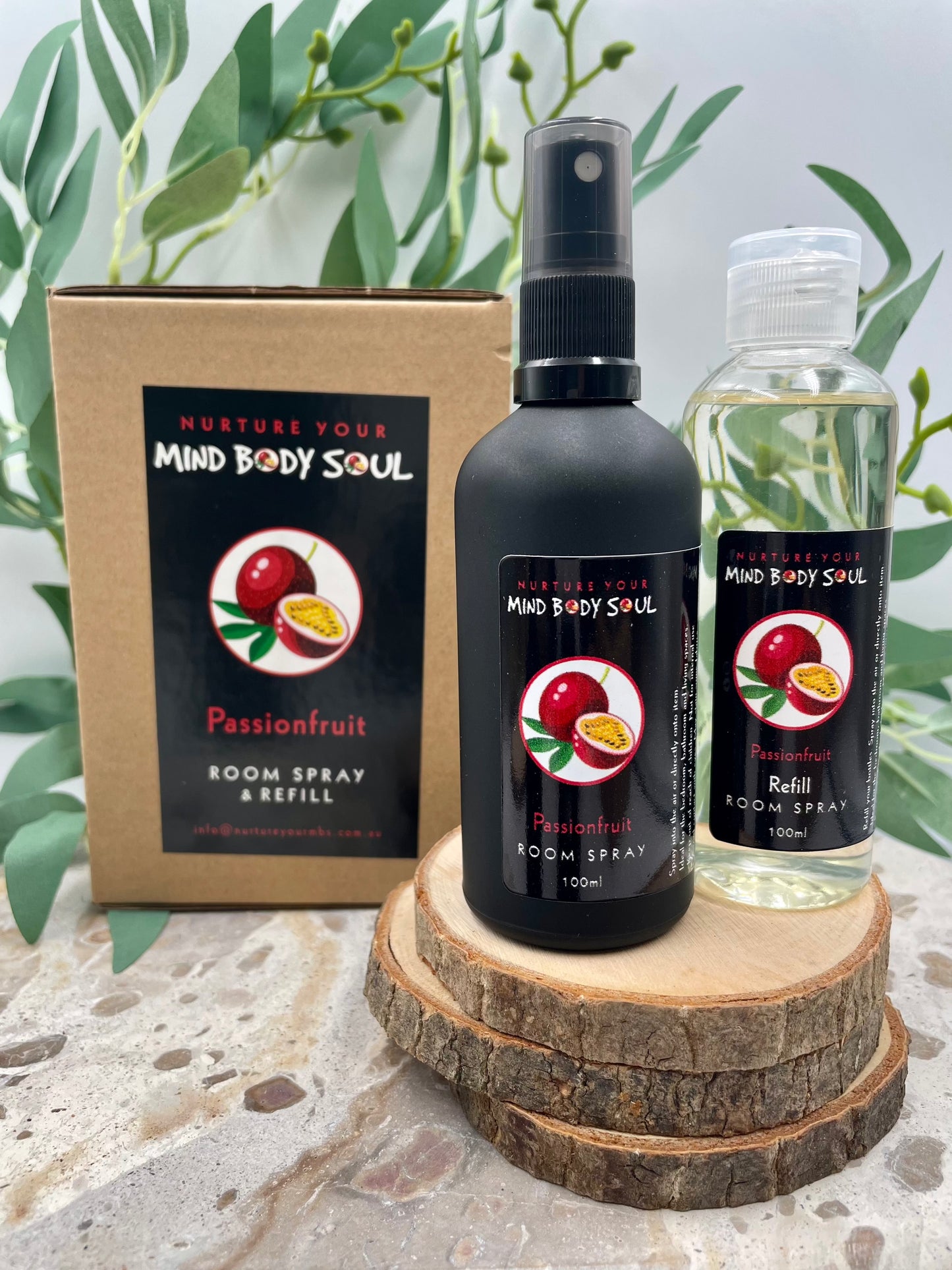 Passionfruit 100ml Room Spray and 100ml Refill Bottle